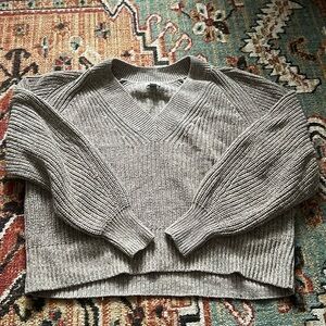 a new day V-Neck Beige Sweater